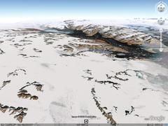 Kangerlussuaq Fjord, East Greenland - aerial photograph